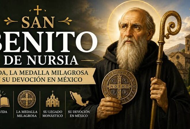 Imagen de San Benito de Nursia: Vida, la medalla milagrosa y su devoción en México
