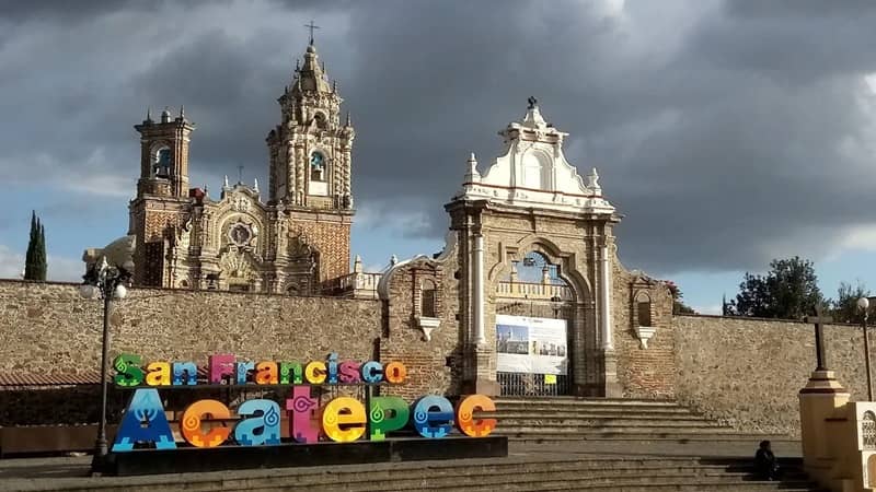 Templo de San Francisco Acatepec, Cholula, Puebla